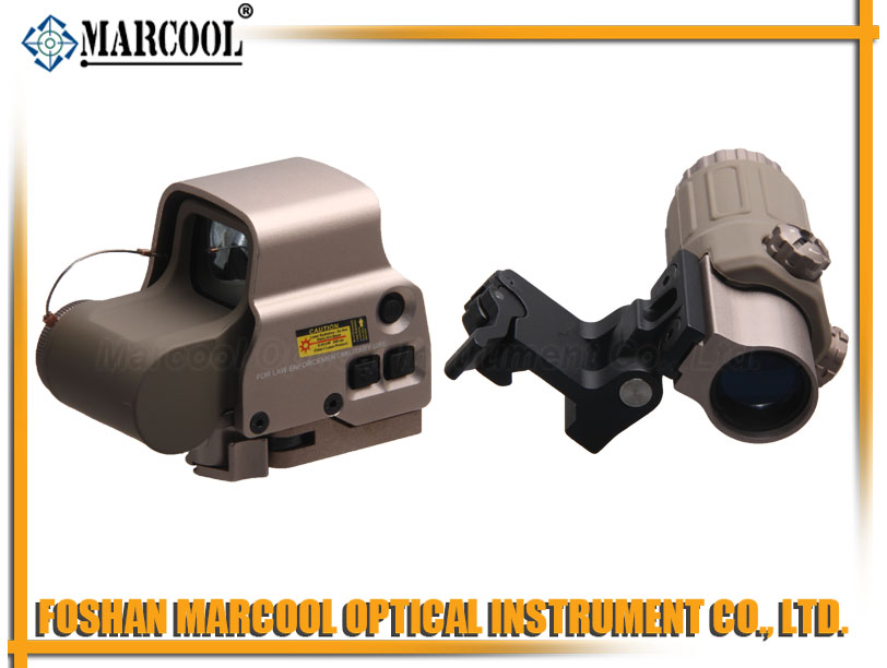 Holographic Hybrid Sight 558B with G33.STS Magnifier In Gold color