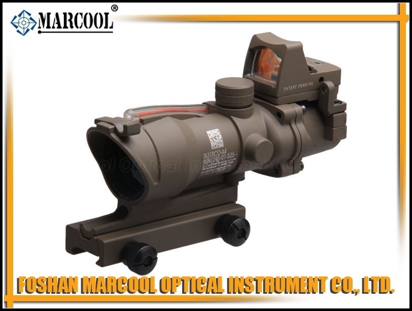 ACOG SCOPE GL 4X32 with Red fiber and RMR in Sand color