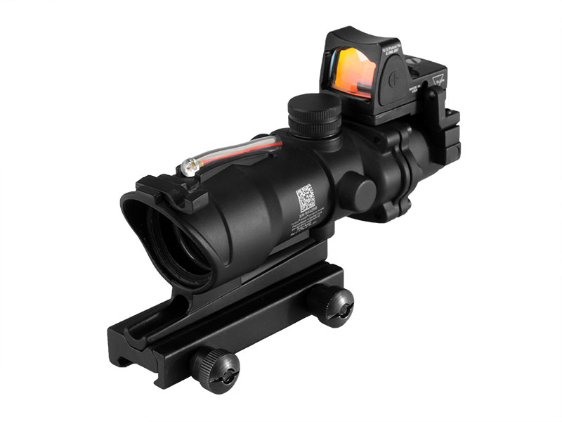 ACOG Type GL 4X32 1 BZR+PM With Red Fiber & Dimming & Sight Bead  in Black