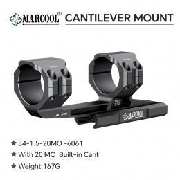 20MOA 34MM One-Piece Precision Mounts (1.5'' Center Height )
